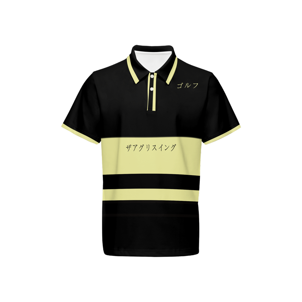 "ザアグリースイング" golf polo cream