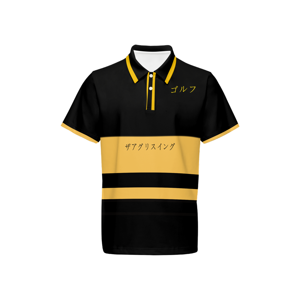 "ザアグリースイング" Golf Polo Yellow