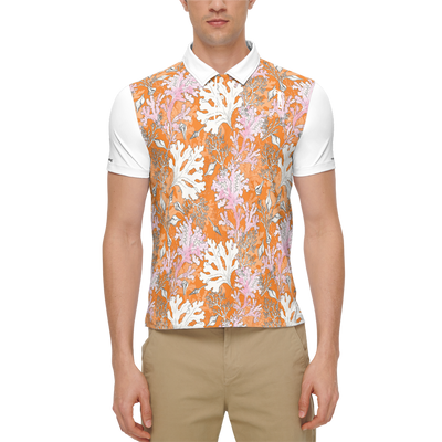 "Theuglyswing" Orange Leaves Slim fit